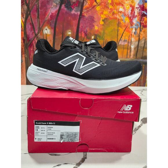 New Balance X 880 v15 Black White Size 10 Men\'s Running Shoes M880B15 main image 6